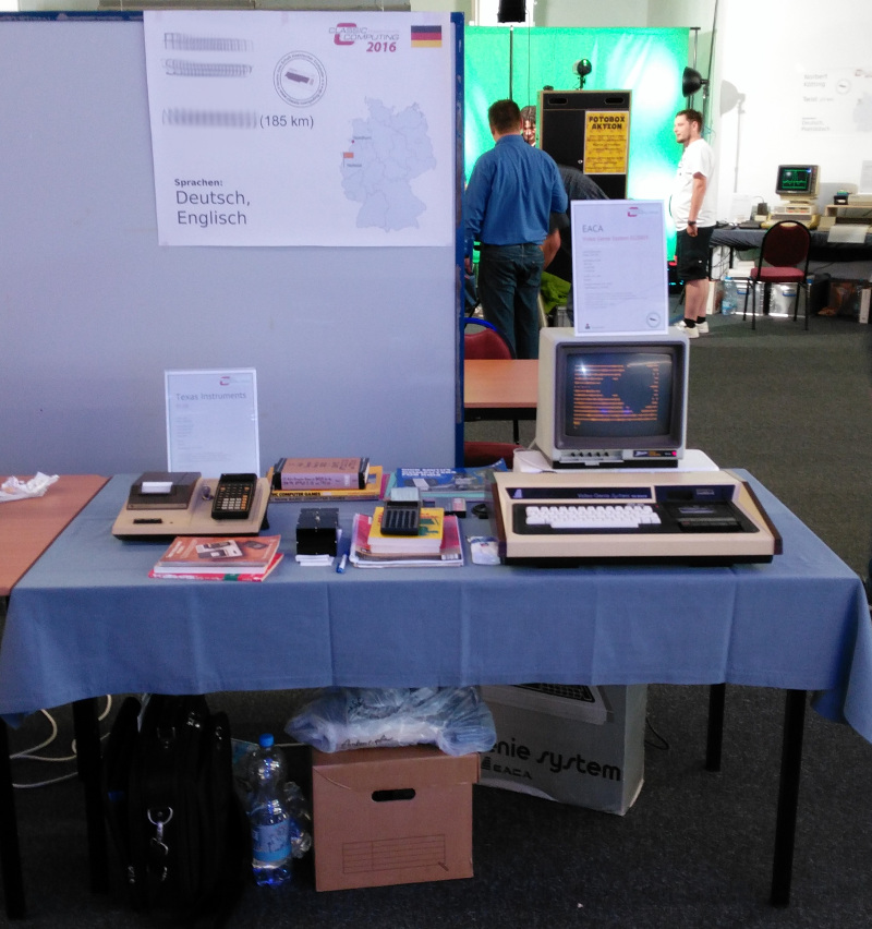 Mein Stand auf der Classic Computing 2016 in Nordhorn