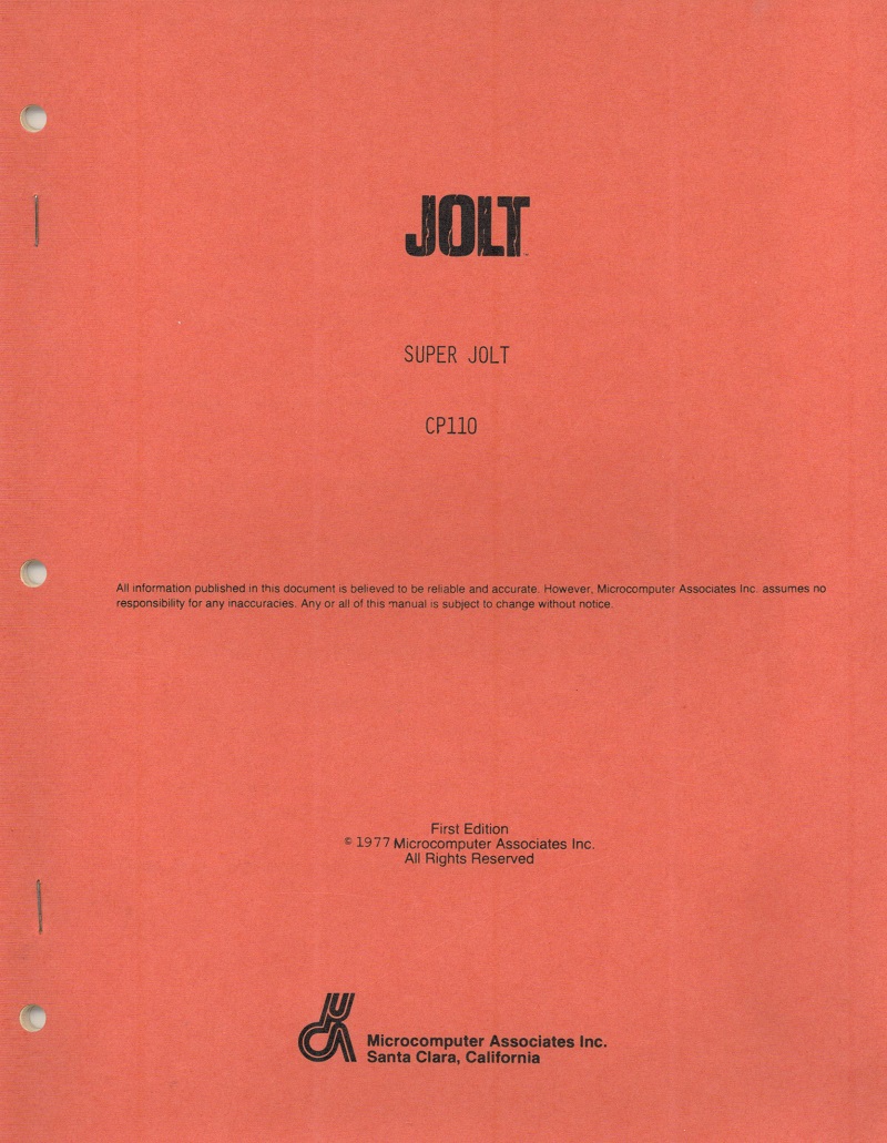 Super Jolt Manual